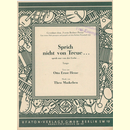 Notenheft / music sheet - Sprich nicht von Treue