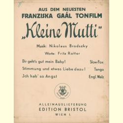 Notenheft / music sheet - Kleine Mutti