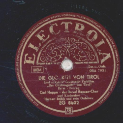 Carl Hoppe - Die Glocken von Tirol / Jeder Tag hat seinen Abend