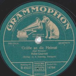 Nebe-Quartett - Gre an die Heimat / Zieh hinaus neim Morgengraun