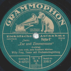 Willy Frey - Zar und Zimmermann / Die lustigen Weiber von Windsor