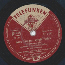 Max Greger - Max Greger spielt Polka, Potpourri Teil I und II