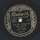 Tommy Dorsey - Nobody knows the trouble Ive seen / The didnt believe me