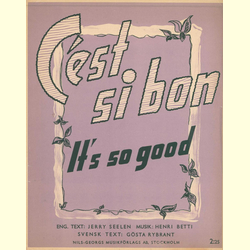 Notenheft / music sheet - Ceest Si Bon