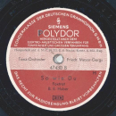 Friedr. Meyer-Gergs Tanz-Orchester - Die kleine Stadt will schlafen gehn / So wie Du