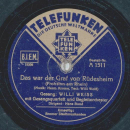 Willi Weiss - Bremer Stadtmusikanten / Das war der Graf von Rüdesheim 