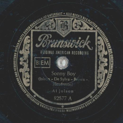 Al Jolson - Sonny Boy / My Old Kentucky Home