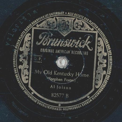 Al Jolson - Sonny Boy / My Old Kentucky Home