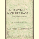 Notenheft / music sheet - Nur wenn du mich lieb hast