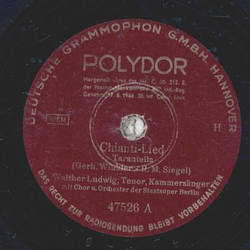 Walter Ludwig - Chiant-Lied / Eine Nacht in Venedig