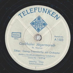 Georg Freundorfer - Gailthaler Jgermarsch / Tlzer Schtzenmarsch