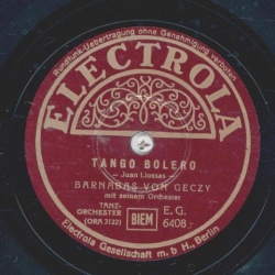 Barnabas von Geczy mit seinem Orchester - Tango Bolero / Victoria Regia