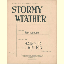 Notenheft / music sheet - Stormy Weather