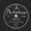 The Five Smith Brothers - A Kiss For Evry Candle / Saturday Rag 