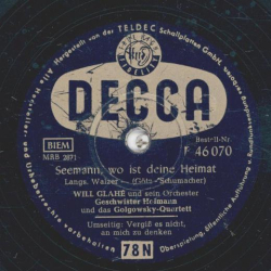 Geschwister Hofmann und das Golgowsky-Quartett - Seemann, wo ist deine Heimat / Vergiß es nicht, an mich zu denken