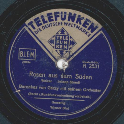 Barnabas von Géczy m. s. Orch. - Rosen aus dem Süden / Wiener Blut