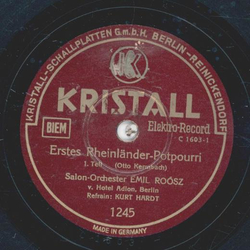 Emil Roosz - Erstes Rheinlnder-Potpourri Teil I und II