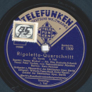 Orchester der städt. Oper, Berlin: Wilhelm Franz Reuß  - Rigoletto-Querschnitt Teil I und II