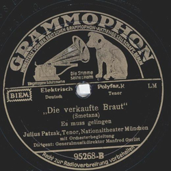 Julius Patzak - La Traviata / Die verkaufte Braut