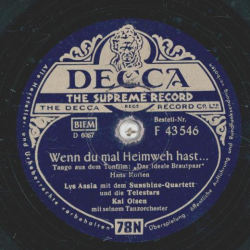 Lys Assia  - Wenn du mal Heimweh hast / Als der Schnitter durch das Korn ging