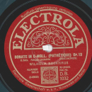 Wilhelm Backhaus - Sonate in C-Moll, Pathetique Op. 13 (2 Records)