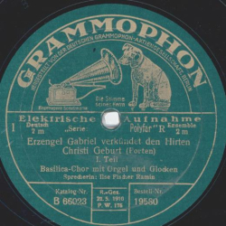 Basilica-Chor, Sprecherin Ilse Fischer-Ramin - Erzengel Gabriel verkündet den Hirten Christi Geburt,Teil I und II