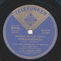 Alice Zimmermann und Inge Noll - Schwarzwaldmädel