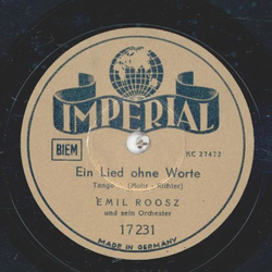 Emil Roosz - Ein Lied ohne Worte / Venezianische Nacht