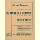 Notenheft / music sheet - Die Matrosen kommen (4 Hefte)