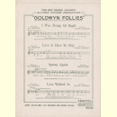 Notenheft / music sheet - The Goldwyn Follies
