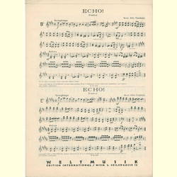 Notenheft / music sheet - Echo 