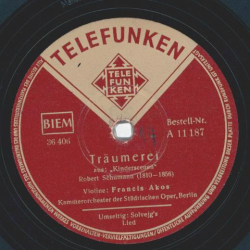 Francis Akos - Träumerei / Solveigh´s Lied
