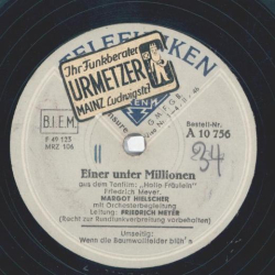 Margot Hielscher - Einer unter Millionen / Wenn die Baumwollfelder blühn