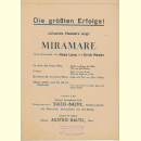 Notenheft / music sheet - Johannes Heesters: Miramare