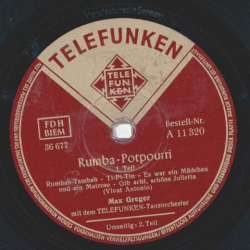 Max Greger - Rumba-Potpourri Teil I und II