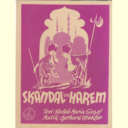 Notenheft / music sheet -  Skandal im Harem