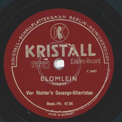 Vier Richters Gesangs-Gitarristen - Blmlein / Die Ruberbraut