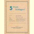 Notenheft / music sheet -  Nachts bin ich allein