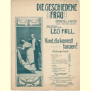 Notenheft / music sheet - Die geschiedene Frau