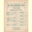 Notenheft / music sheet - Die geschiedene Frau
