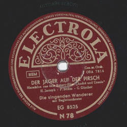 Die singenden Wanderer - Der Jger auf der Pirsch / Waldmgdelein