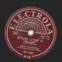 Eddie Constantine - LHomme et LEnfant / Je Taime Comme Ca