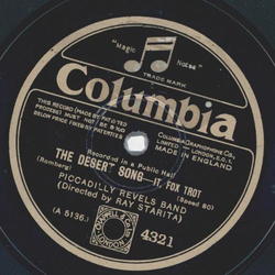 Piccadilly Revels Band - The Desert Song, Waltz / The Desert Song, Fox Trot