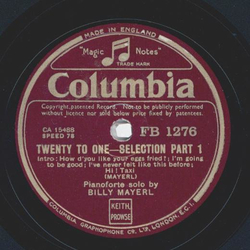 Billy Mayerl - Twento to one Selection Part I and II