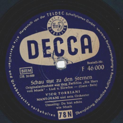 Vico Torriani - Schau zu den Sternen / Du bist schön wie Musik