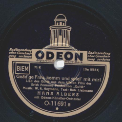 Hans Albers - Gnädge Frau, komm und spiel mit mir / Seemanns Chor