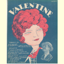 Notenheft / music sheet - Valentine