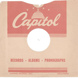 Original Capitol Cover fr 25er Schellackplatten A27 B