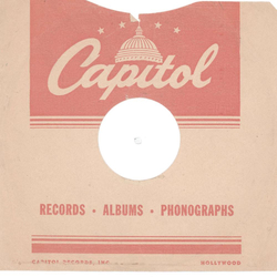 Original Capitol Cover fr 25er Schellackplatten A27 C