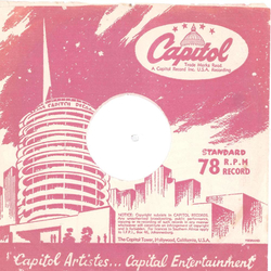 Original Capitol Cover fr 25er Schellackplatten A32 B
